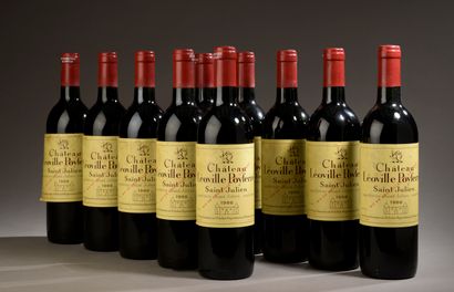 null 10 bouteilles Château LÉOVILLE POYFERRÉ, 2° cru Saint-Julien 1986 (es, elt,...