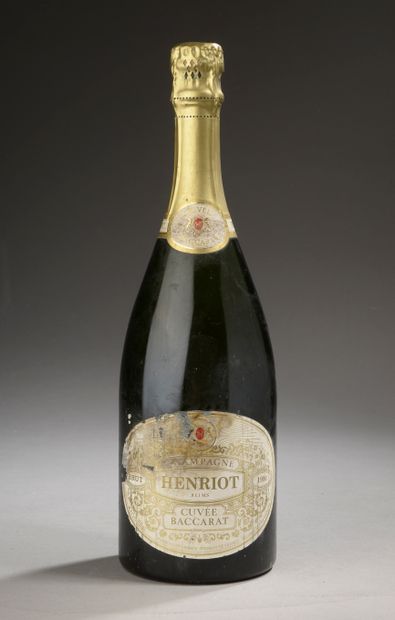 null 1 bouteille CHAMPAGNE "Cuvée Baccarat", Henriot 1981 (et, ea)