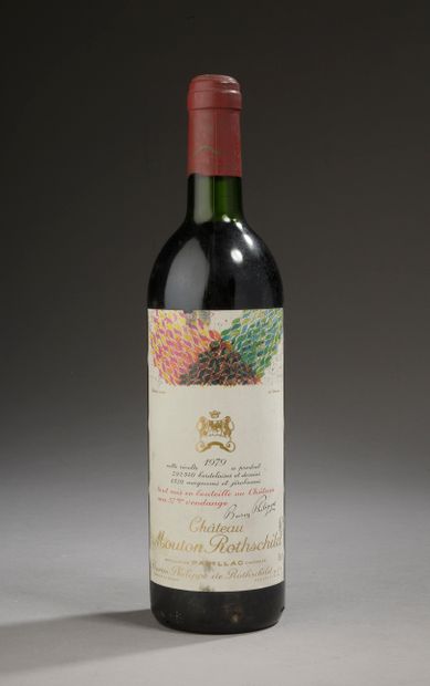 null 1 bouteille Château MOUTON-ROTHSCHILD, 1° cru Pauillac 1979 (et, ela, J)