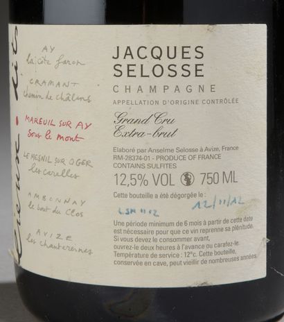 null 1 bottle CHAMPAGNE "Lieux-dits", Jacques Selosse (Mareuil Sur Aÿ Sous le Mont,...
