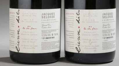 null 2 bouteilles CHAMPAGNE "Lieux-dits", Jacques Selosse (Aÿ La Côte Faron, Grand...