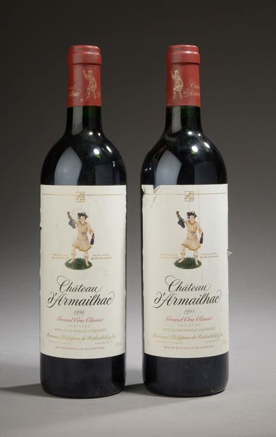 2 bouteilles Château D'ARMAILHAC, 5° cru...