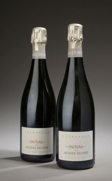 null 2 bouteilles CHAMPAGNE "Initial", Jacques Selosse (Grand Cru Blanc de Blancs,...