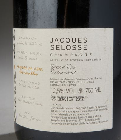 null 1 bouteille CHAMPAGNE "Lieux-dits", Jacques Selosse (Le Mesnil sur Oger Les...