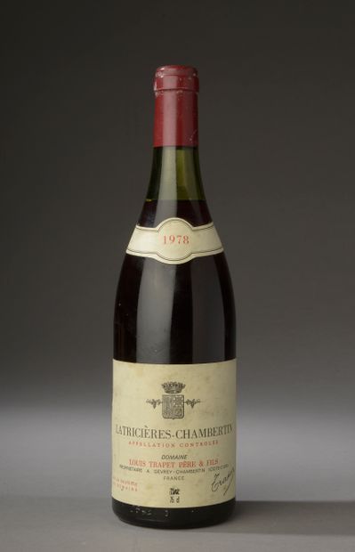 1 bouteille LATRICIÈRES-CHAMBERTIN, L. Trapet...