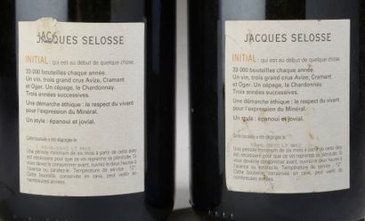 null 2 bottles CHAMPAGNE "Initial", Jacques Selosse (Grand Cru Blanc de Blancs, and,...