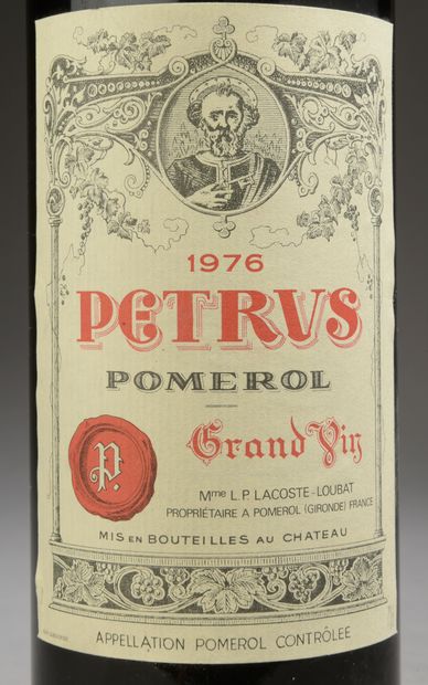 null 1 bouteille PETRUS, Pomerol 1976 (etlt, etla, LB)