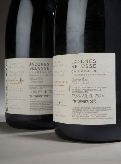 null 2 bottles CHAMPAGNE "Lieux-dits", Jacques Selosse (Le Mesnil sur Oger Les Carelles,...