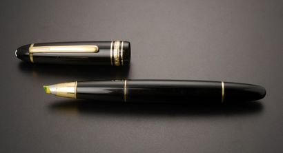 null MONTBLANC "Meisterstück".

Highlighter pen in black resin, the body in black...