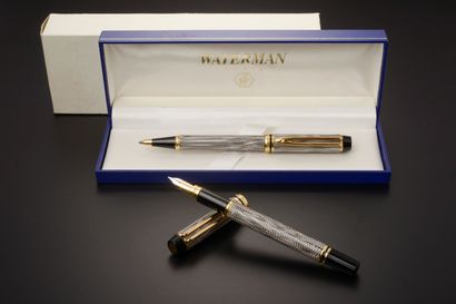 null WATERMAN "Rapsody Caviar".

Set of two pens including a fountain pen "Ideal...