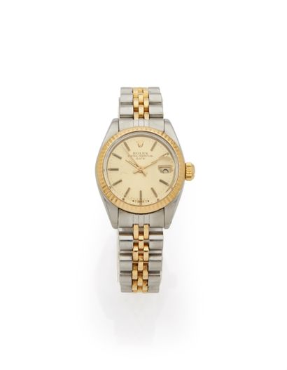 null 
ROLEX «Oyster Perpetual Date».




Montre bracelet en acier et or jaune 18k,...