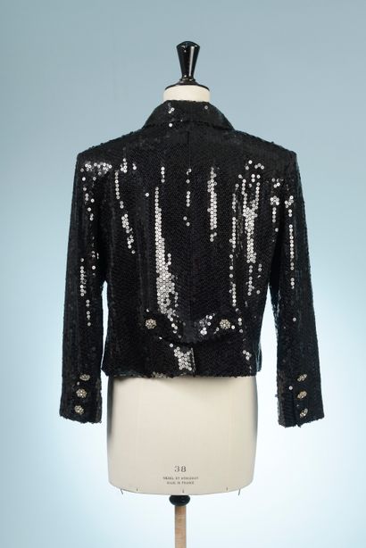 null CHRISTIAN DIOR Boutique.

Jacket in polyester entirely embroidered with black...