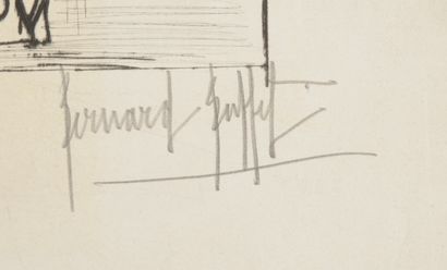 null Bernard BUFFET (1928-1999).

Femme nue au bord de l'eau.

Lithographie signée...