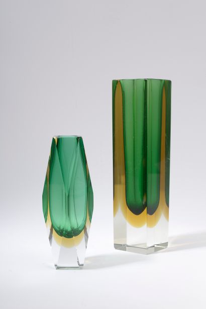 MURANO.

Two vases, one of square section,...