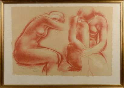null Antoniucci VOLTI (1915 - 1989).

Two female nudes.

Lithograph signed and annotated...