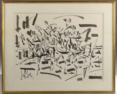 null GEN PAUL (1895-1975).

Galloping horse race.

India ink signed in the lower...