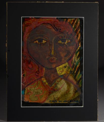 null Omar EL NAGDI (1931-2019).

"Femme rousse"

Technique mixte sur papier signée...