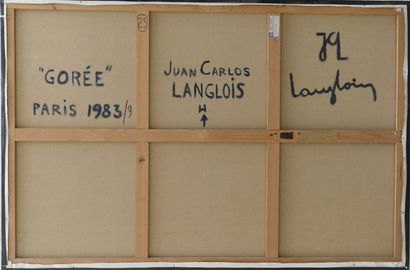 null Juan Carlos LANGLOIS (1926-2001).



"Gorée".



Huile sur toile monogrammée...