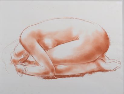 null Antoniucci VOLTI (1915-1989).

Crouching female nude seen in profile.

Sanguine...