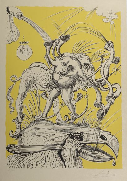 null Salvador DALI (1904-1989).

Les Songes drolatiques de Pantagruel by François...