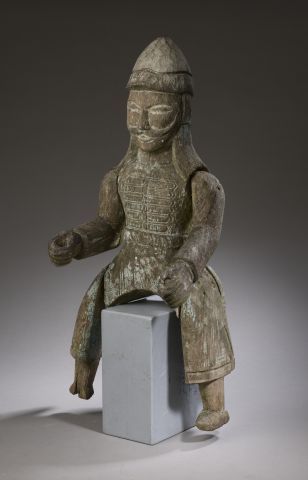 China, 19th century.

Carved wooden rider...