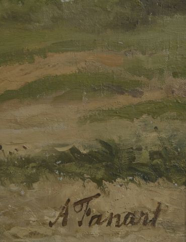 null Antonin FANART (1831-1903).

Le troupeau à la rivière.

Huile sur toile signée...