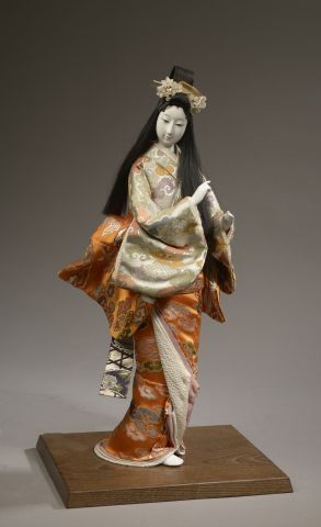 Hina ornamental doll representing a courtesan...