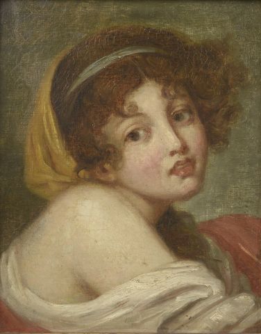 null Follower of GREUZE (XIXth century). 

Child with bare shoulder. 

Oil on canvas...