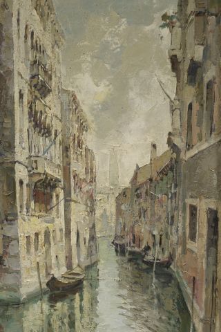 René VIGO (XX).

Canal in Venice.

Oil on...
