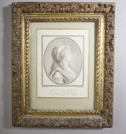 null Jean-François JANINET (1752-1814) engraver.

Madame Saint-Huberti.

Aquatint...