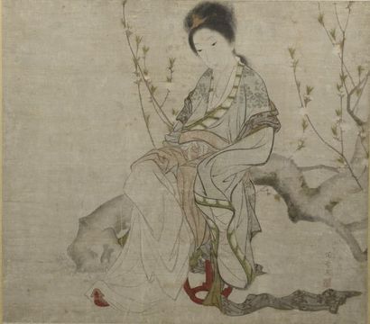JAPAN - EDO period (1603-1868).

Polychrome...