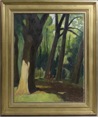 null Georges JOUBIN (1888-1983).

"L'allée sous les arbres". 

Huile sur toile signée...