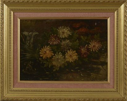 null L.G BOURSIER (XXe siècle).

Bouquet de fleurs.

Huile sur panneau signée en...