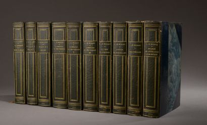 null MUSSET. Œuvres complètes. Paris, Alphonse Lemerre, 1907-1911. 10 volumes in-8....