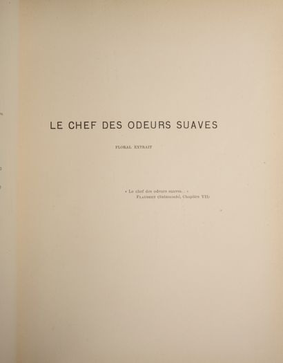 null MONTESQUIOU (Robert de). Le Chef des odeurs suaves. Paris, G. Richard, 1893.

In-4...