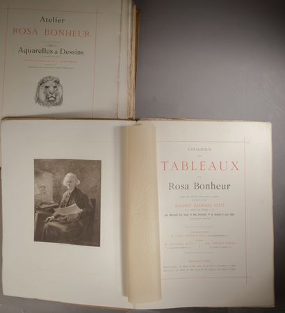 null ROGER-MILÈS (Léon). Atelier Rosa Bonheur. Paris, Georges Petit, 1900. 2 volumes...