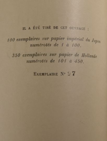 null MAETERLINCK (Maurice). La grande féerie. Paris, Charpentier, 1929. In-12 broché,...