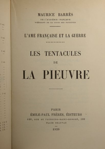 null MAETERLINCK (Maurice). La grande féerie. Paris, Charpentier, 1929. In-12 broché,...
