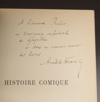null FRANCE (Anatole). Histoire comique. Paris, Calmann-Lévy, Éditeurs, s. d.

In-8,...