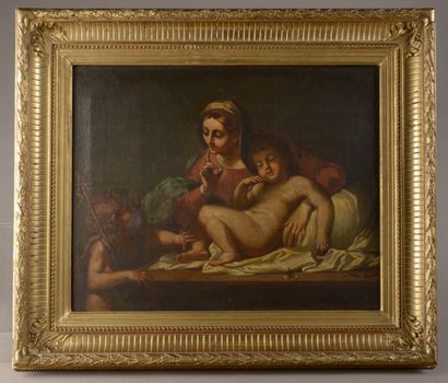 null CARON (XIXe siècle) d'après le Carrache

Vierge à l'enfant et saint Jean-Baptiste.

Huile...