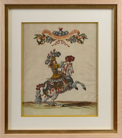 null French school of the 19th century. 

"The Prince de Condé Emperor of the Turks",...