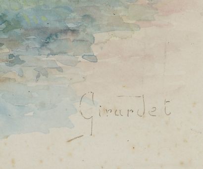 null Jules GIRARDET (20th century).

Gallant scenes.

Three gouache watercolors,...