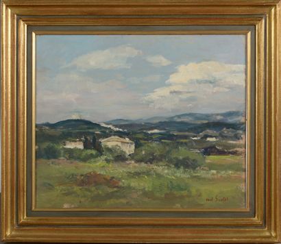 null Paul SURTEL (1893-1985).

Paysage de Provence.

Huile sur panneau d'isorel signé...