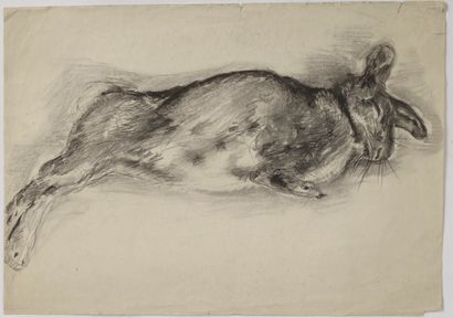 null Louise HERVIEU (1878-1954).

Set of eight charcoal studies, three of which are...