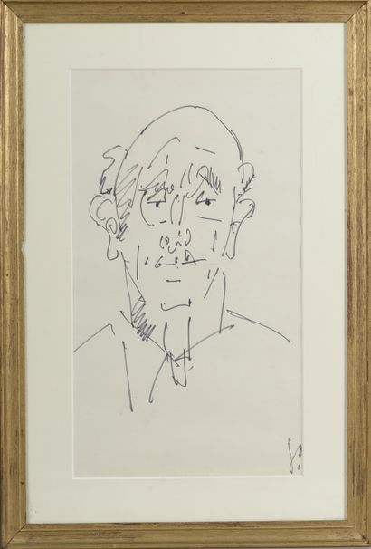 GEN PAUL (1895-1975).

Portrait d'homme.

Feutre...