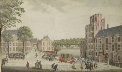 null French school of the 18th century.

"81st Perspective view of the main street...