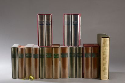 null Ensemble de 16 volumes Collection La Pléiade, certains sous emboitage éditeur,...