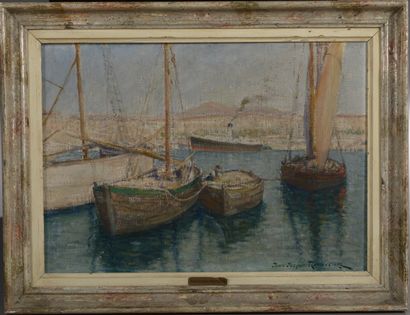 null Jean Jacques ROUSSEAU (1861-1911)

Le vieux port de Nice. 

Huile sur toile,...