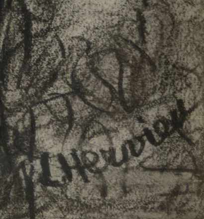 null Louise HERVIEU (1878-1954).

La chaumière.

Fusain signé en bas à droite.

Haut....