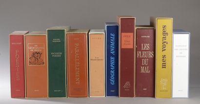 null Ensemble de 10 volumes en fac similé des éditions Edito Genève, chacun accompagné...